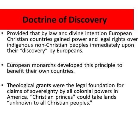 Doctrine of Discovery 1 Doctrine of Discovery 1